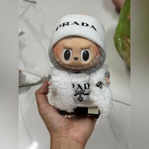 Prada White and Gray Labubu dress’s. Doll not included